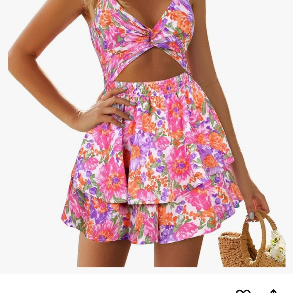 Floral Cutout Dress